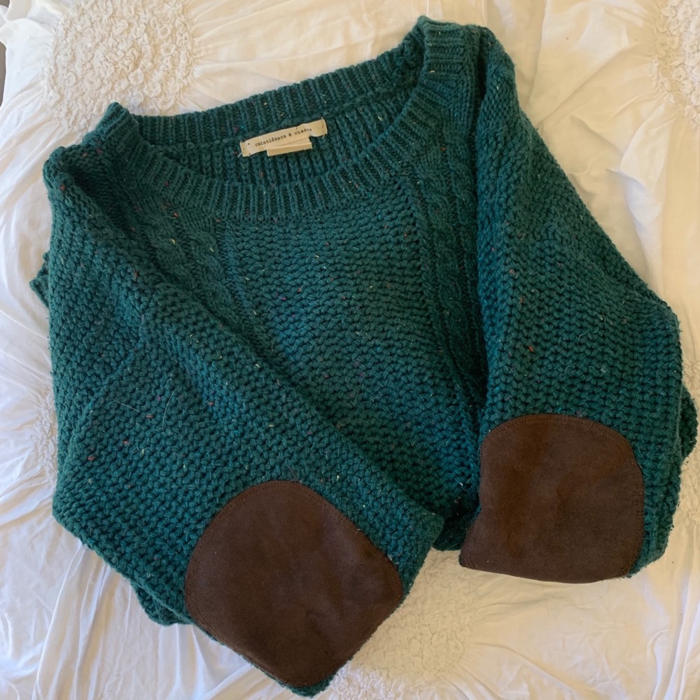 Sweater with elbow pads/patches